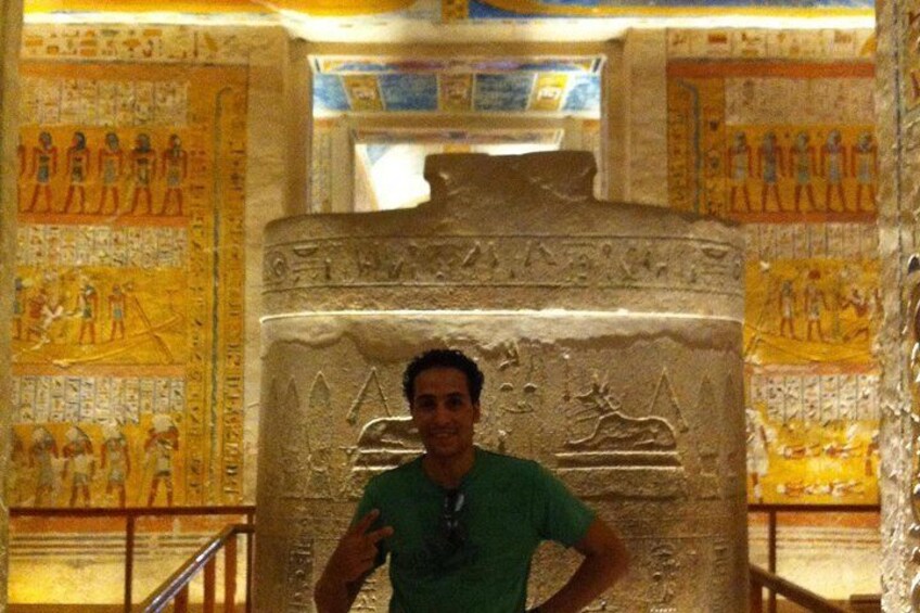 inside one of the Tomb at Valley Kings