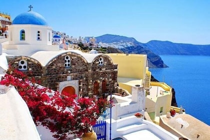 Bäst av Santorini, Privat 4 timmars Island turné, Oia, vingård, Pyrgos, Cal...