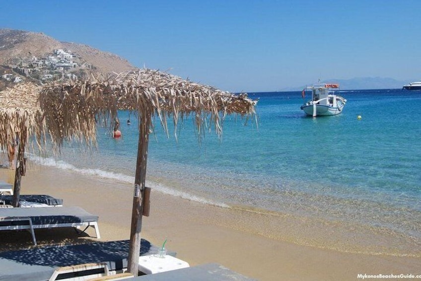 Enjoy the beach in Mykonos
