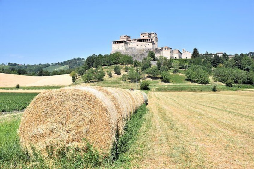 Torrechiara castle in the Parma hills