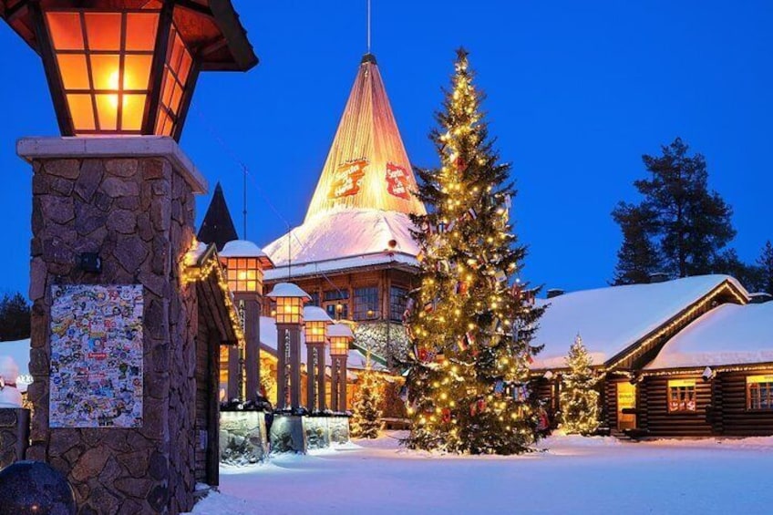 Private guided by VIP car Rovaniemi City tour and Santa Claus Village