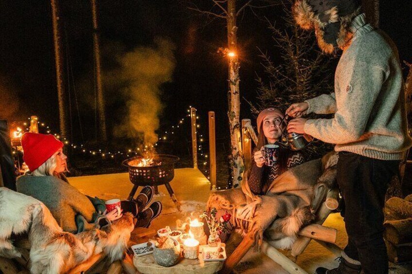 VIP SERVICE Traditional Finnish Log Sauna and Food Experience 