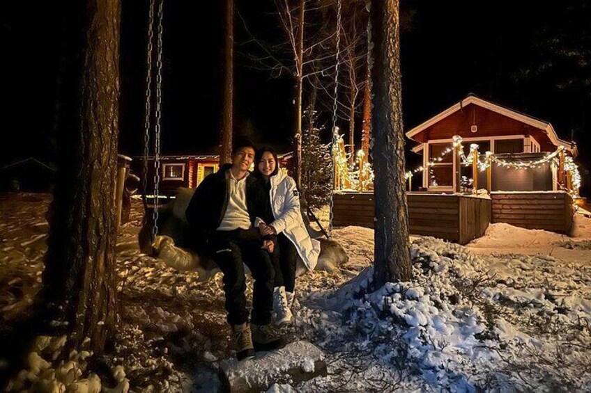 PRIVATE Glass Igloo Dinner Under Northern Lights 