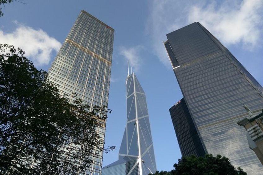 Skyscrapers at Hong Kong financial district