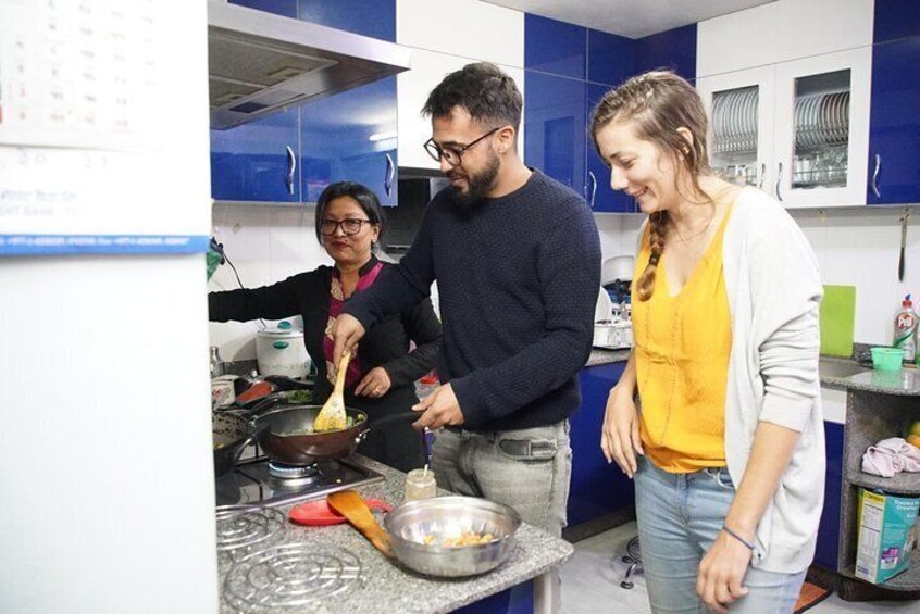 Cooking with a Family