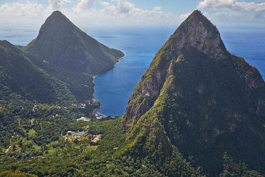 Gros Piton Too The Back (Big Pition) and Petit Piton Too The Front (Small Piton)