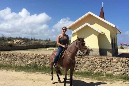 Excursion d'équitation d'Aruba à la chapelle d'Alto Vista