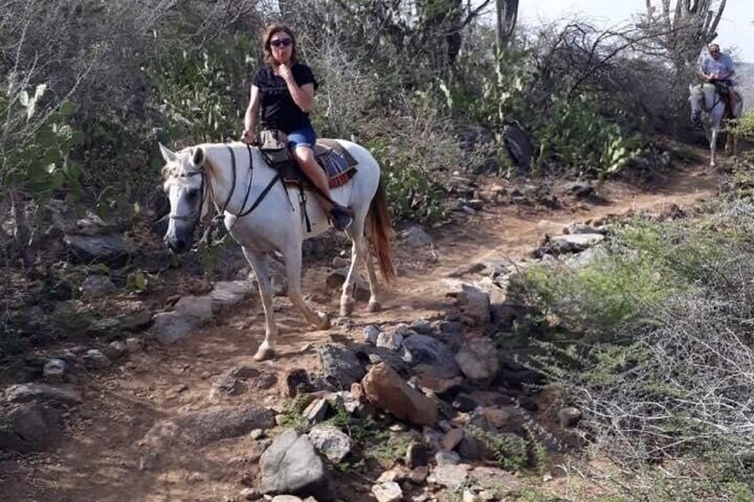 Horseback Riding 2 Hour SUNSET , Rock formation / Countryside and Beach Ride