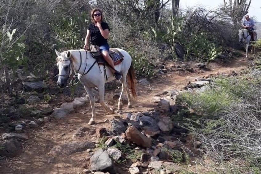 Horseback Riding 2 Hour SUNSET , Rock formation / Countryside and Beach Ride