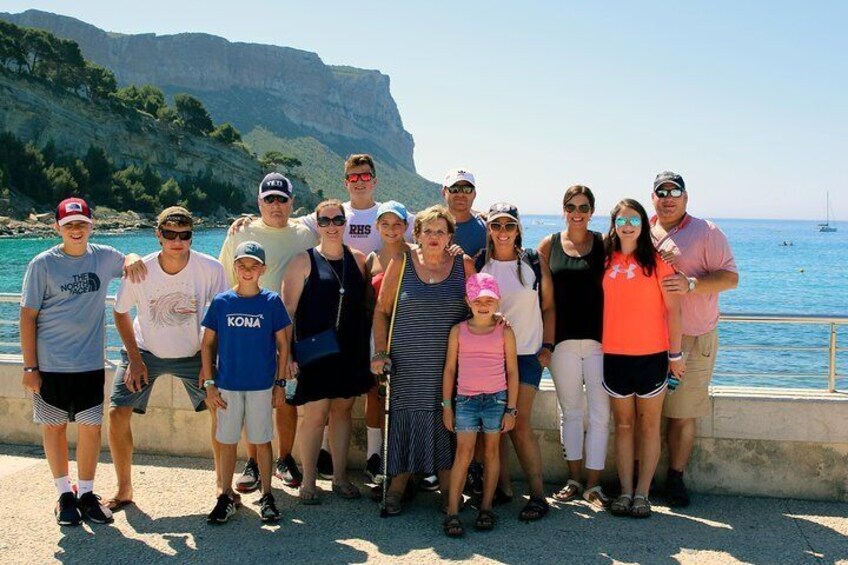 Cassis pebbly beaches, calanques, limestone cliffs and driving the spectacular scenic Route des Crêtes along the clifftops to Cap Canaille