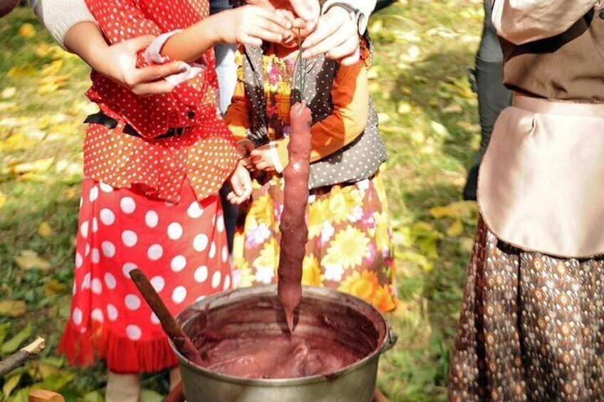 Making of Churchkhela