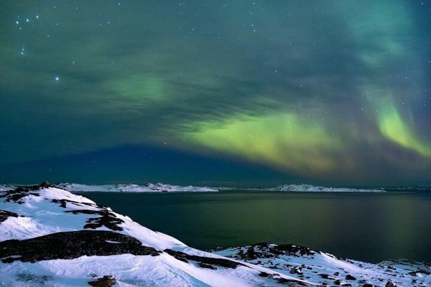 Northern lights in Nuuk Photo By Lasse Kyed