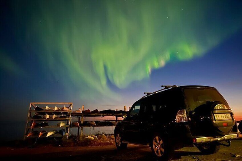 Northern lights tour by car