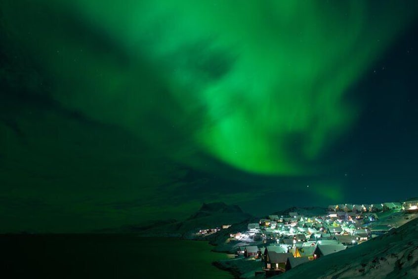 Nuuk and Northern lights.
Photo By Mark Nordlund Madsen