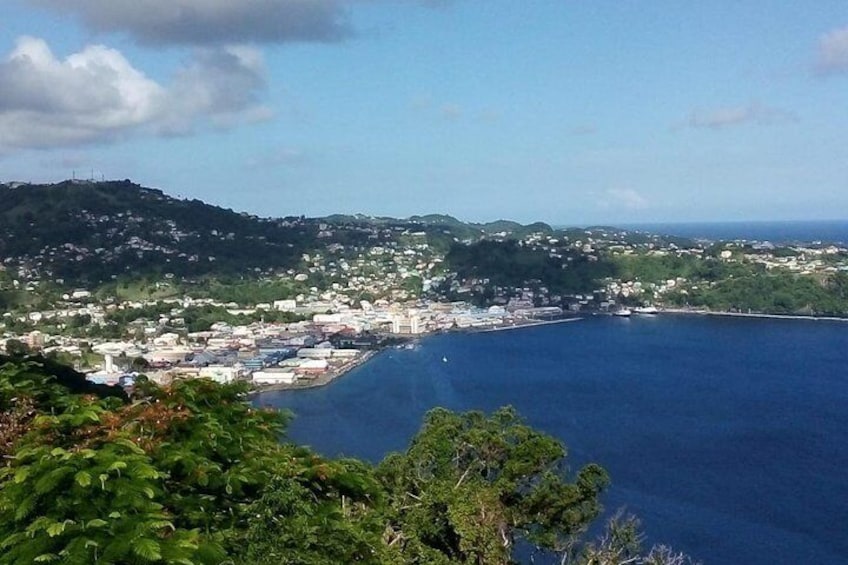 View of Kingstown from Fort Charlotte
