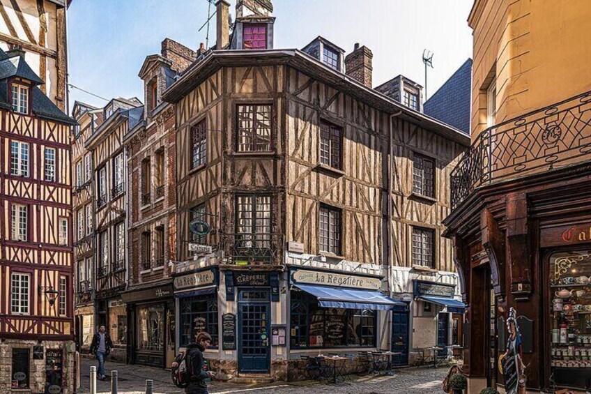Rouen timbered houses