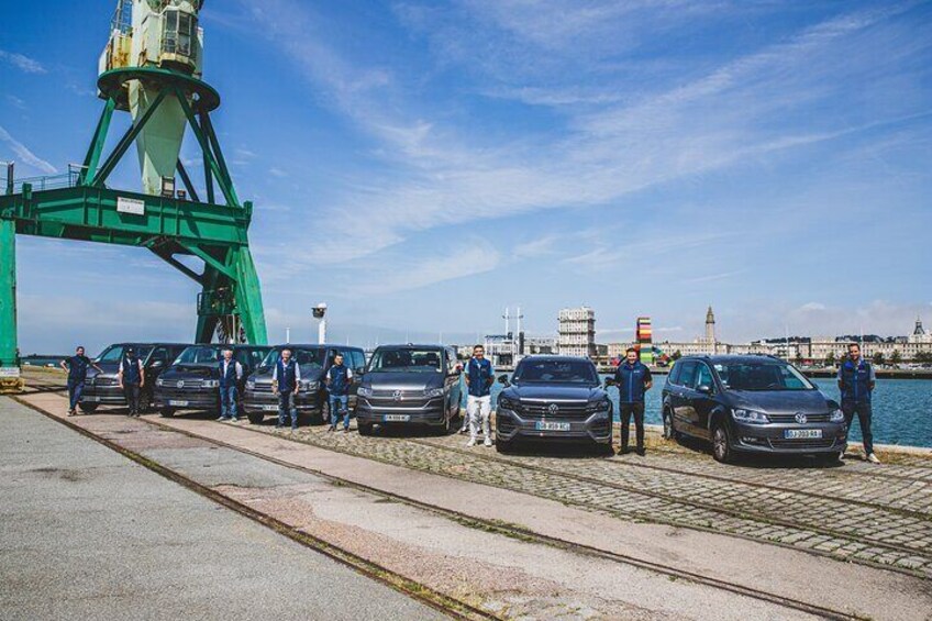 Our fleet with our trusted drivers.