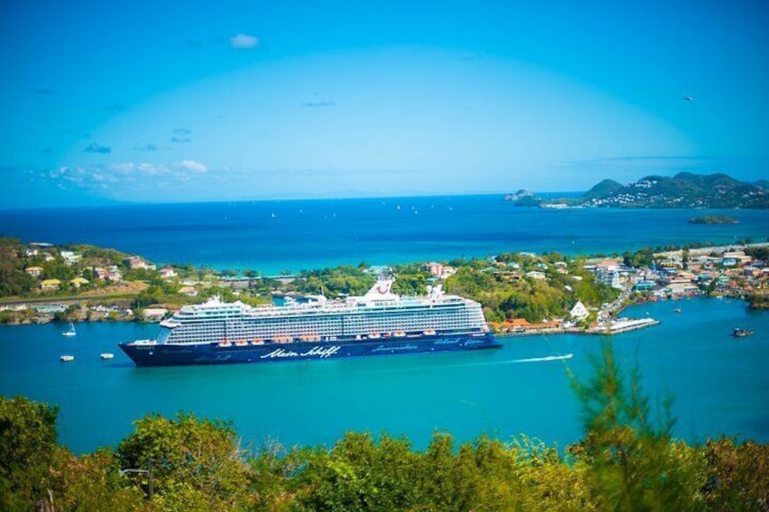 Cruise Ship Dock at Castries Harbor