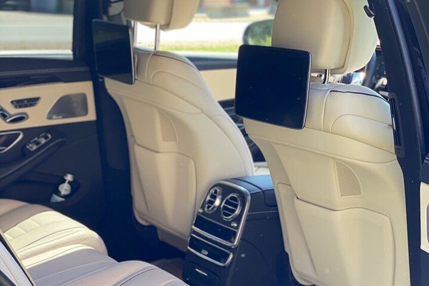 Our Premium Sedan Mercedes S class - Interiors