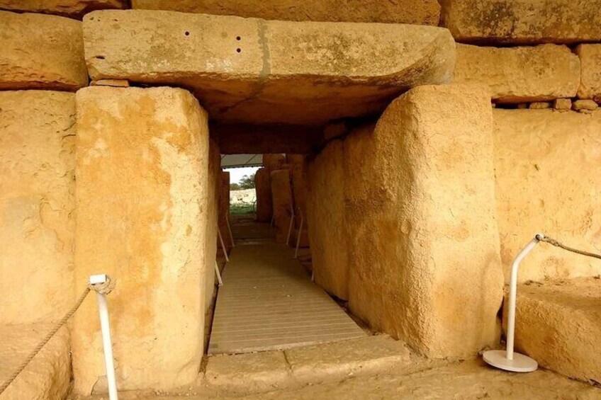 Hagar Qim Temples dating from Malta's prehistoric times.