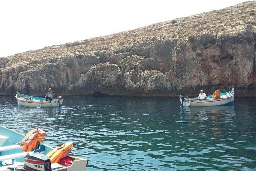 Beautiful Wied iz-Zurrieq where you can take a boat trip to see the caves, the best way to experience the true beauty of the area.