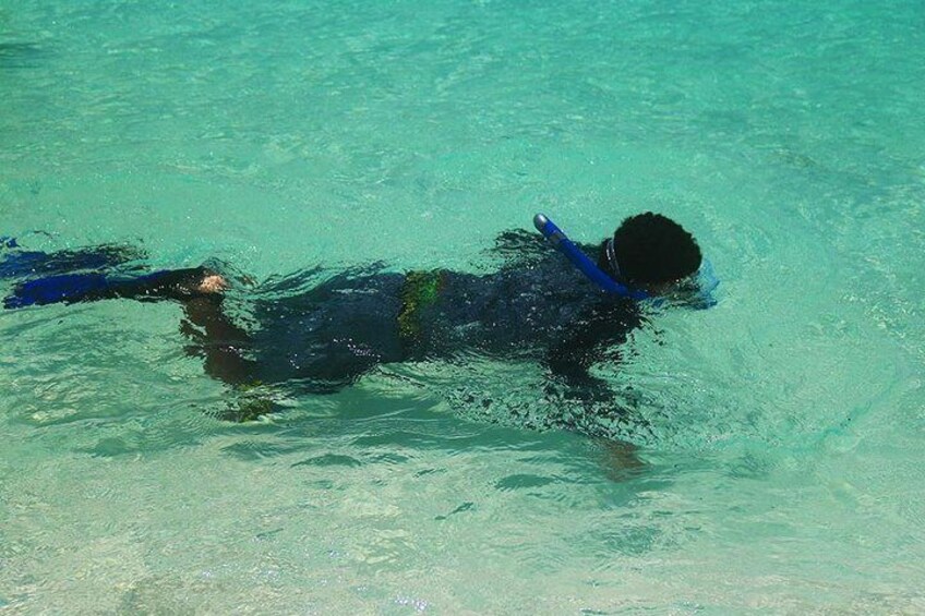 Snorkeling in turquoise waters