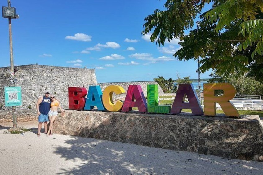 BACALAR – 7 Colors Lagoon with transportation from Costa Maya