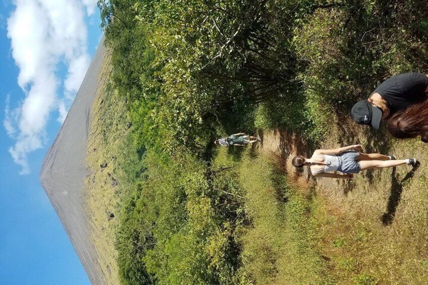 Views to the active San Cristobal volcano