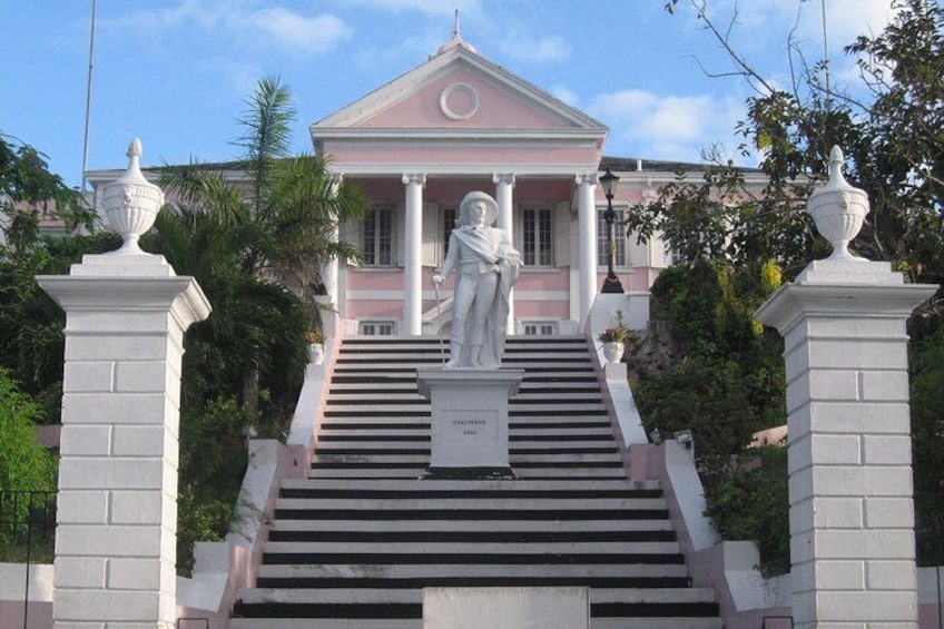 Learn about our ties to England and Spain by visiting this iconic home with a statue of a Spaniard in the front.