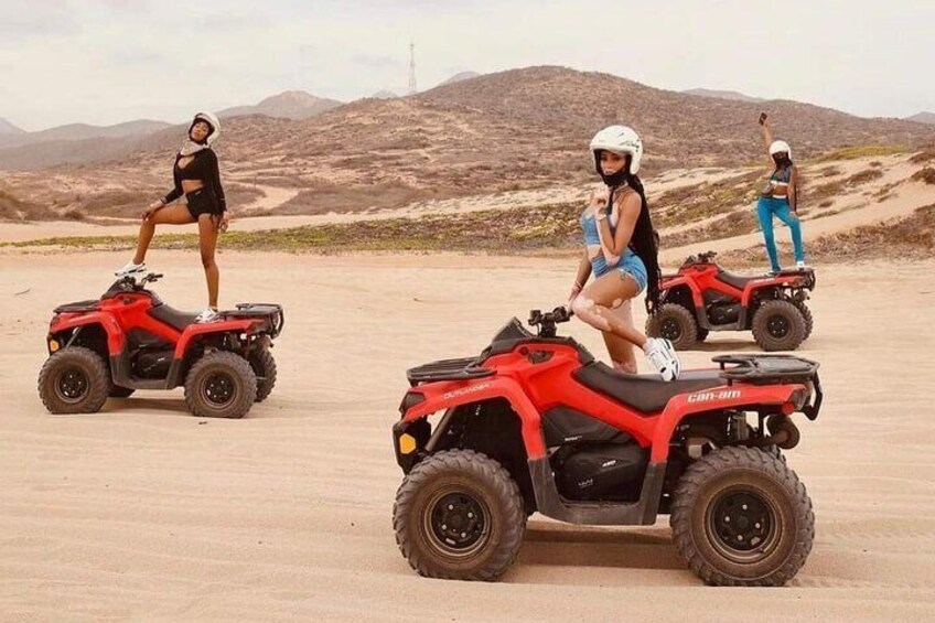 COMBO ATV & HORSEBACK Ride. Beach and Desert