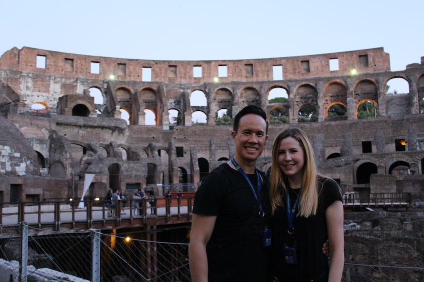 Colosseum by Night with Arena Access & Underground Tour