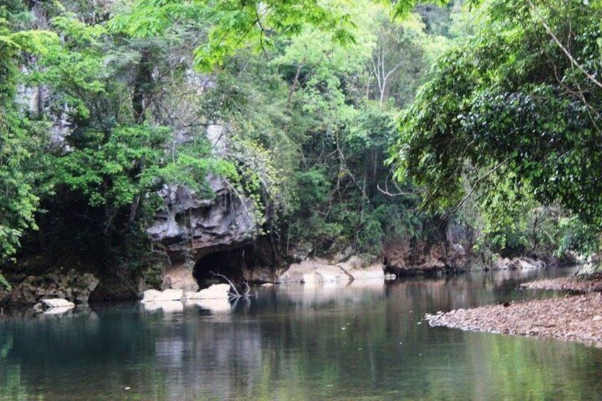 RIVER VIEW DURING CAVE TUBING TOUR