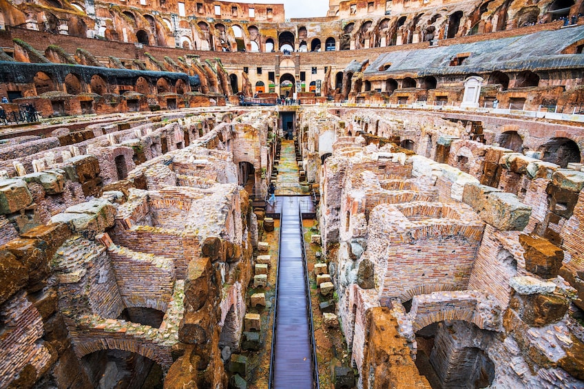 Colosseum Underground Semi-Private Tour with Arena Floor & Roman Forum