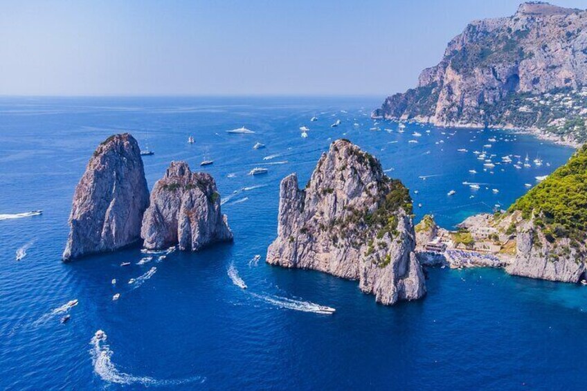 Capri Small Group Tour with Blue Grotto from Naples or Sorrento