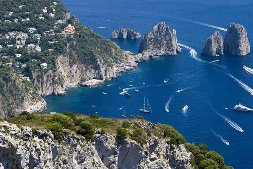 Capri and Blue Grotto Private Tour from Naples or Sorrento