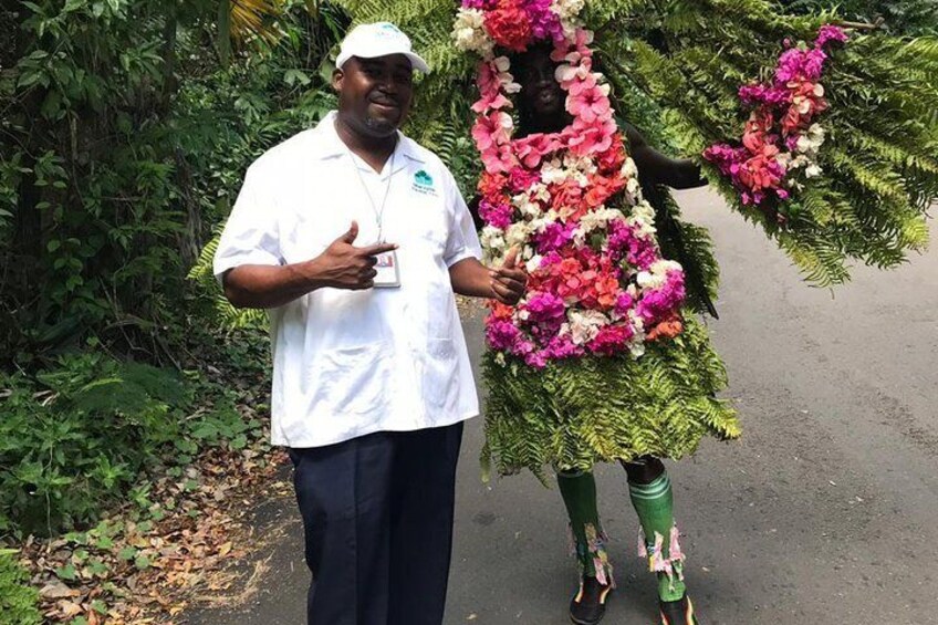 Jack in the box flower man at the Fern Gully 