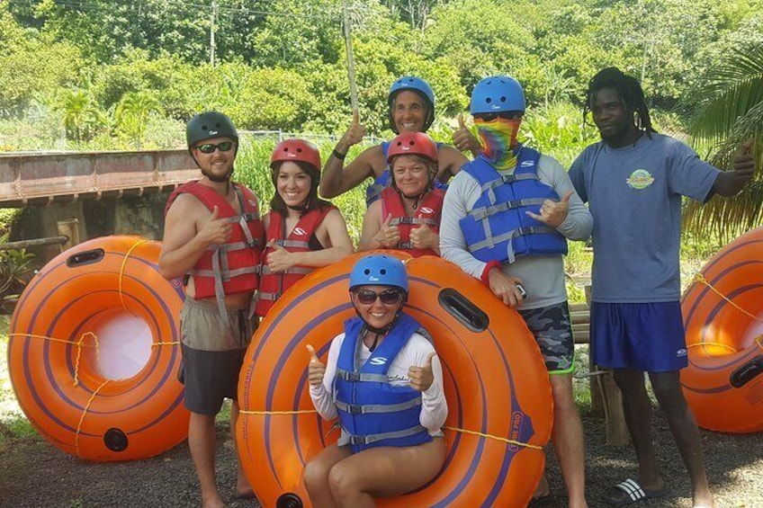 All smiles before the plunge,,,