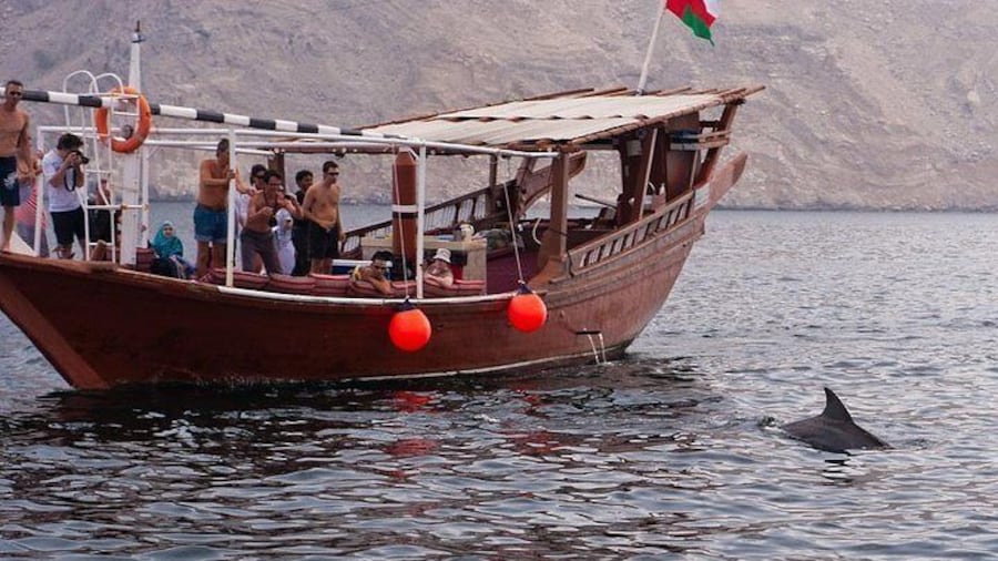 Dhow cruise to the fjords with dolphin watching