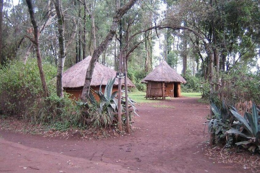 Kenya in a miniature: traditional houses at Bomas of Kenya 