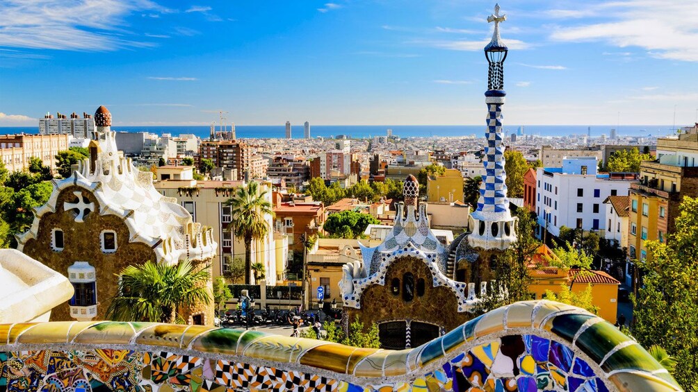 Park Guell in Barcelona Spain
