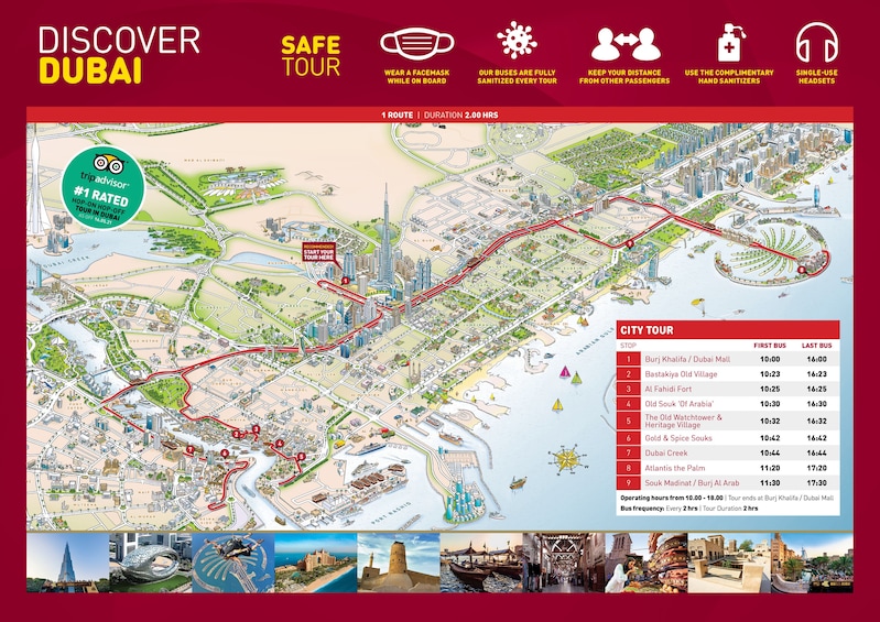 Dubai Hop-On Hop-Off Sightseeing Bus Tour