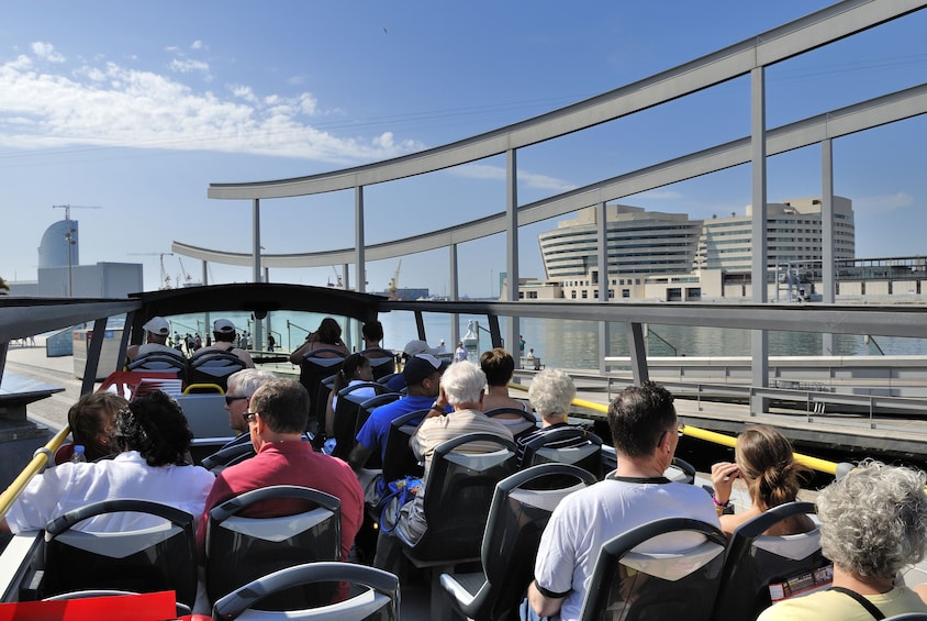 Open air tour bus in Barcelona