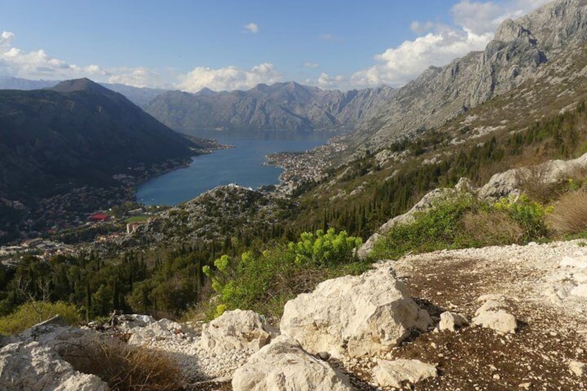 Epic '25 Turns' Bike Descent with best views of Kotor Bay