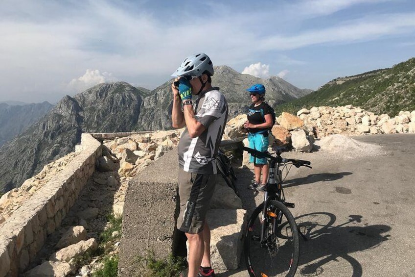 Epic '25 Turns' Bike Descent with best views of Kotor Bay