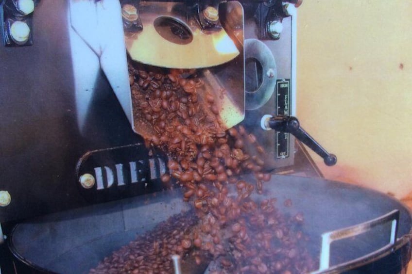 Kona coffee plantation and processing.