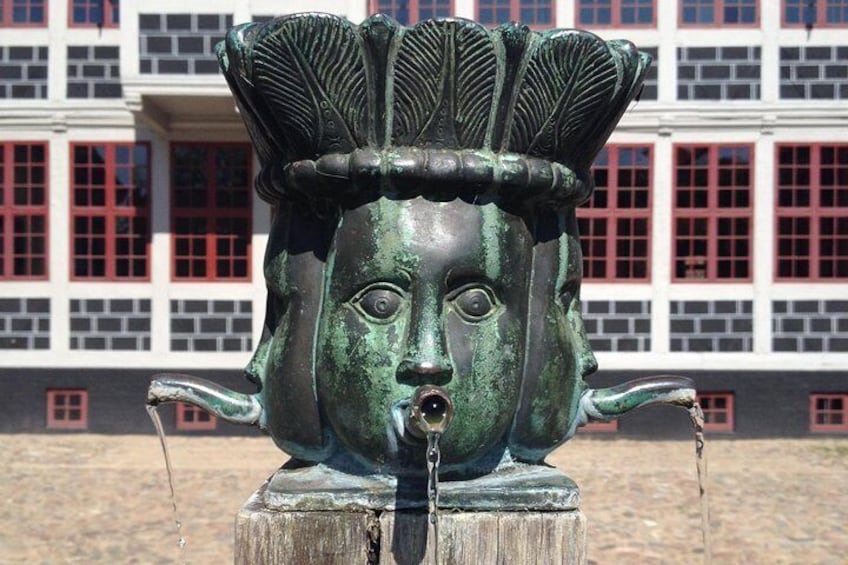 Old town museum historical fountain