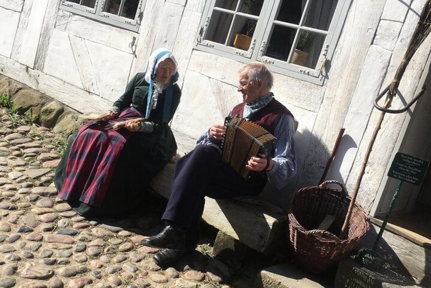 Historical costumes in Old Town museum