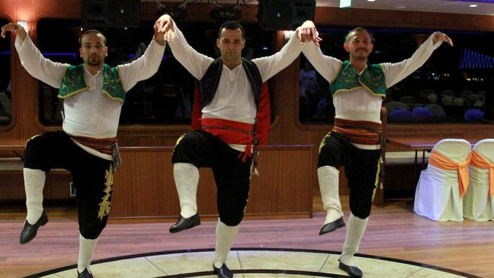 Dancers performing at the Bosphorus Dinner Cruise in Turkey 