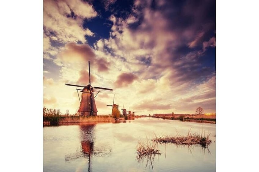 Kinderdijk windmills.
