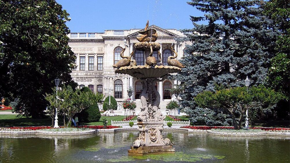 Front of the Dolmabahçe Palace in Istanbul